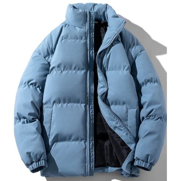 . Other - Dusty Blue Mens Puffer Coat